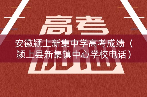 安徽颍上新集中学高考成绩（颍上县新集镇中心学校电话）