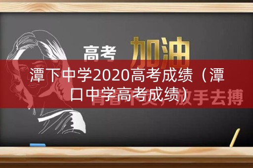 潭下中学2020高考成绩（潭口中学高考成绩）