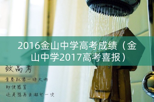 2016金山中学高考成绩（金山中学2017高考喜报）