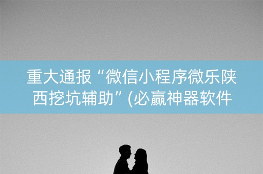 重大通报“微信小程序微乐陕西挖坑辅助”(必赢神器软件)-知乎