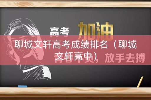 聊城文轩高考成绩排名（聊城文轩高中）