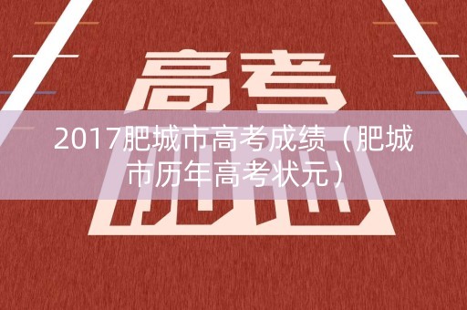 2017肥城市高考成绩（肥城市历年高考状元）