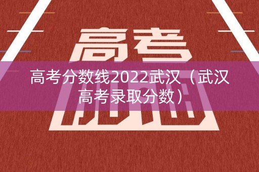 高考分数线2022武汉（武汉高考录取分数）