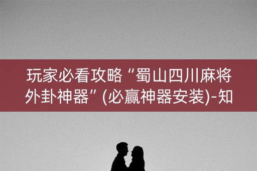 玩家必看攻略“蜀山四川麻将外卦神器”(必赢神器安装)-知乎