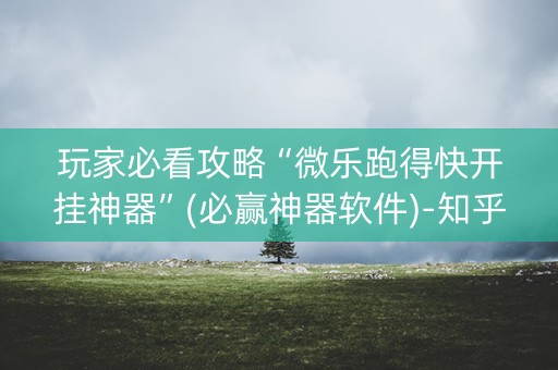 玩家必看攻略“微乐跑得快开挂神器”(必赢神器软件)-知乎