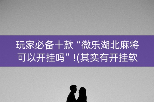 玩家必备十款“微乐湖北麻将可以开挂吗”!(其实有开挂软件)-知乎