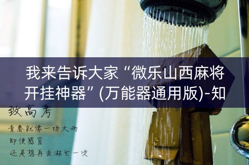 我来告诉大家“微乐山西麻将开挂神器”(万能器通用版)-知乎