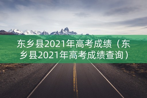东乡县2021年高考成绩（东乡县2021年高考成绩查询）
