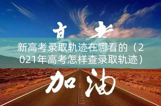 新高考录取轨迹在哪看的（2021年高考怎样查录取轨迹）