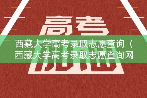 西藏大学高考录取志愿查询（西藏大学高考录取志愿查询网站）