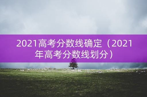 2021高考分数线确定（2021年高考分数线划分）