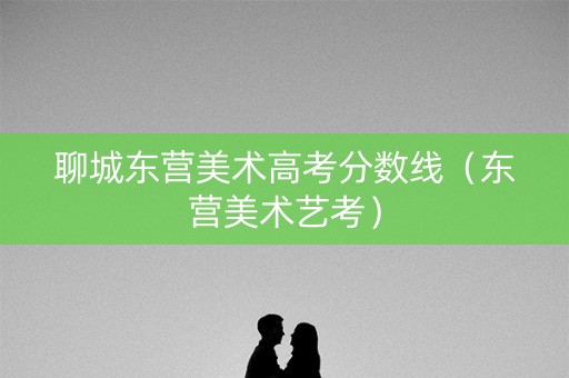 聊城东营美术高考分数线（东营美术艺考）