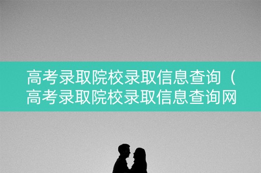 高考录取院校录取信息查询（高考录取院校录取信息查询网）