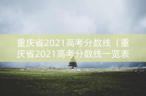 重庆省2021高考分数线（重庆省2021高考分数线一览表）