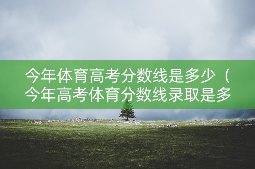 今年体育高考分数线是多少（今年高考体育分数线录取是多少）