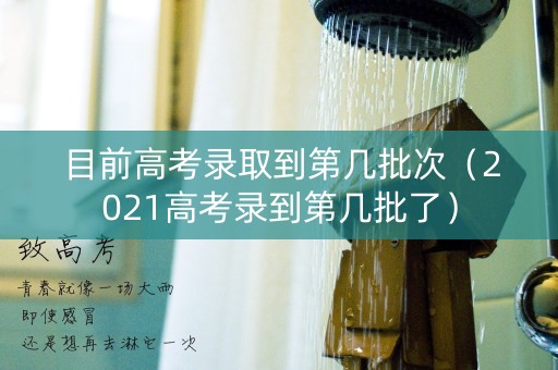 目前高考录取到第几批次（2021高考录到第几批了）