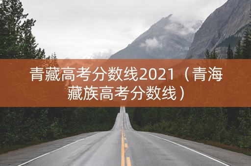 青藏高考分数线2021（青海藏族高考分数线）