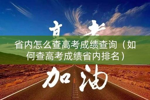 省内怎么查高考成绩查询（如何查高考成绩省内排名）
