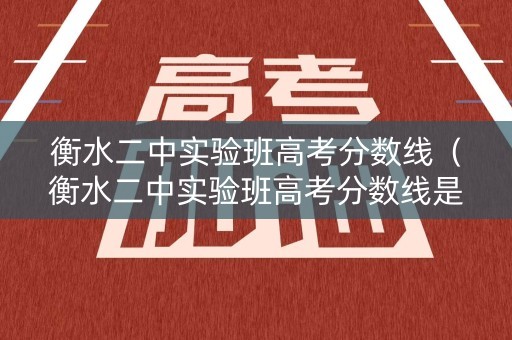 衡水二中实验班高考分数线（衡水二中实验班高考分数线是多少）