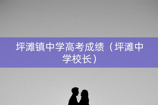 坪滩镇中学高考成绩（坪滩中学校长）