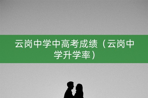 云岗中学中高考成绩（云岗中学升学率）