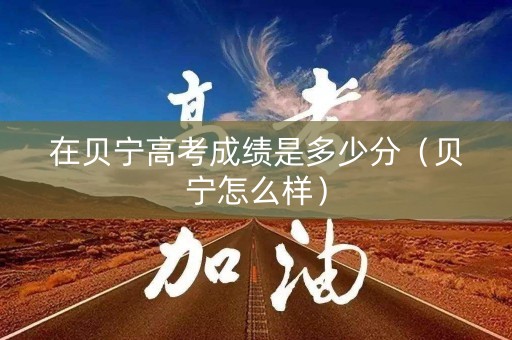 在贝宁高考成绩是多少分（贝宁怎么样）