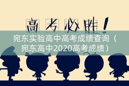 宛东实验高中高考成绩查询（宛东高中2020高考成绩）