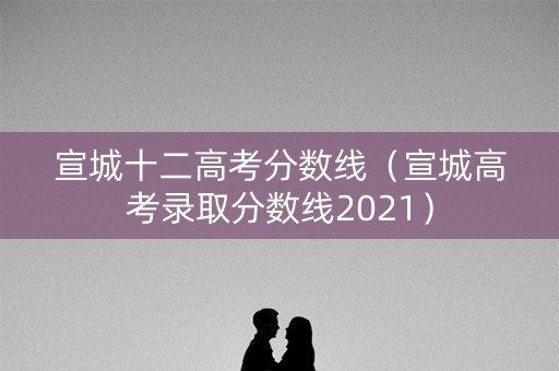 宣城十二高考分数线（宣城高考录取分数线2021）