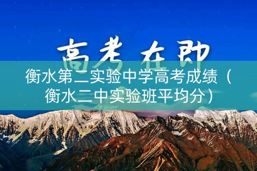 衡水第二实验中学高考成绩（衡水二中实验班平均分）