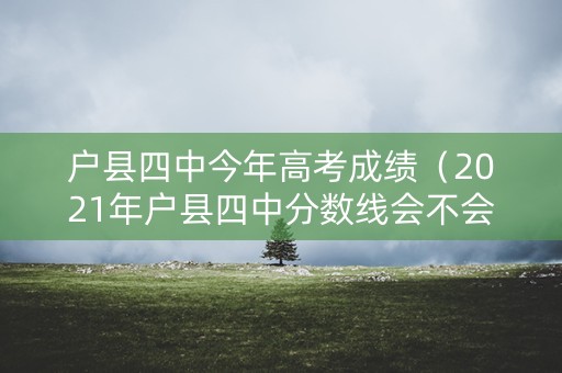 户县四中今年高考成绩（2021年户县四中分数线会不会上500）