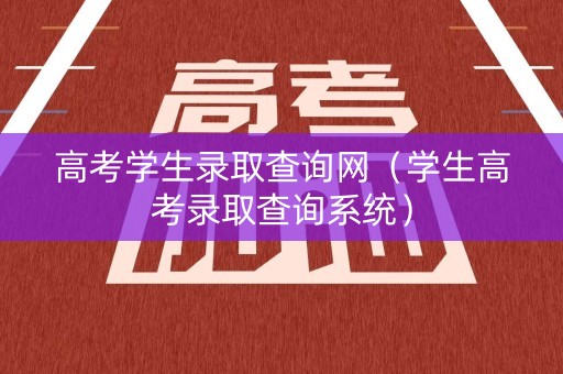 高考学生录取查询网（学生高考录取查询系统）