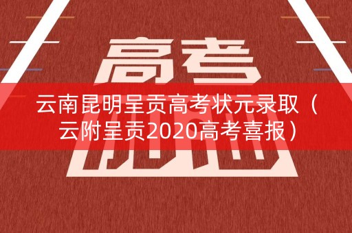 云南昆明呈贡高考状元录取（云附呈贡2020高考喜报）