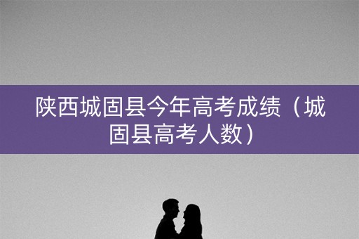 陕西城固县今年高考成绩（城固县高考人数）
