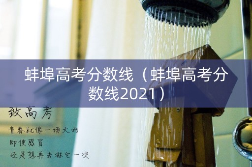 蚌埠高考分数线（蚌埠高考分数线2021）
