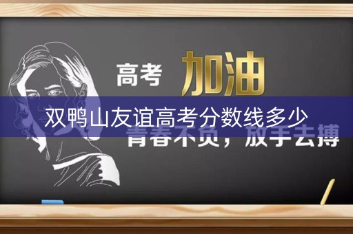 双鸭山友谊高考分数线多少