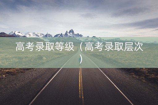 高考录取等级（高考录取层次）