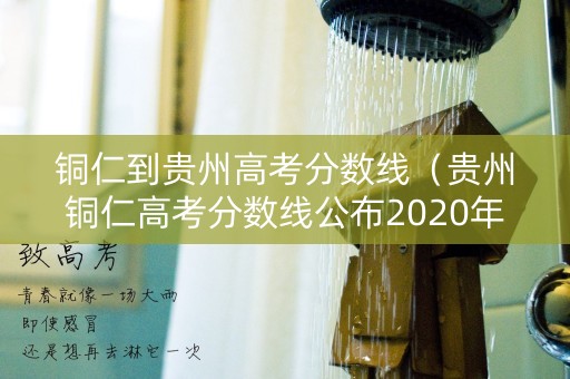 铜仁到贵州高考分数线（贵州铜仁高考分数线公布2020年）