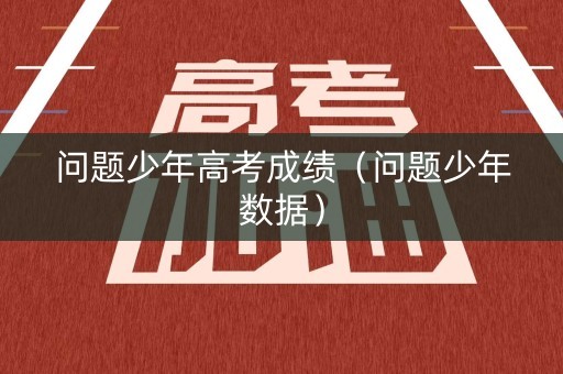 问题少年高考成绩（问题少年数据）