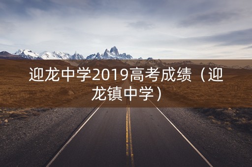迎龙中学2019高考成绩（迎龙镇中学）