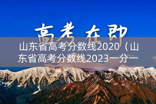 山东省高考分数线2020（山东省高考分数线2023一分一段表）