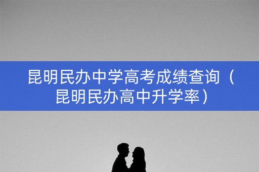昆明民办中学高考成绩查询（昆明民办高中升学率）