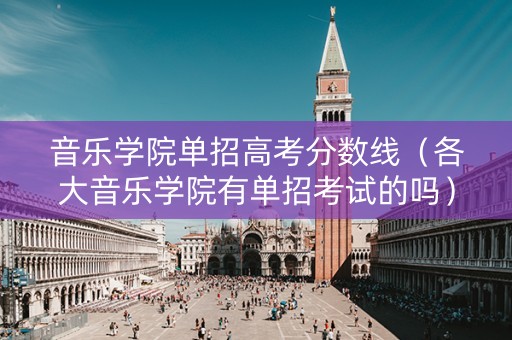 音乐学院单招高考分数线（各大音乐学院有单招考试的吗）