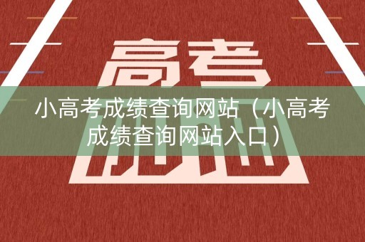 小高考成绩查询网站（小高考成绩查询网站入口）