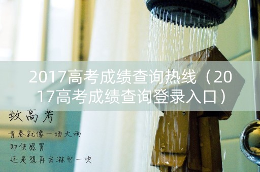 2017高考成绩查询热线（2017高考成绩查询登录入口）