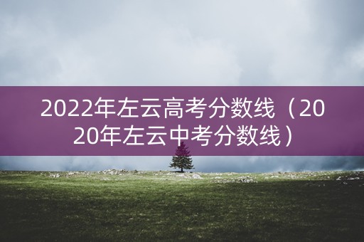 2022年左云高考分数线（2020年左云中考分数线）