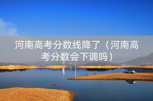 河南高考分数线降了（河南高考分数会下调吗）