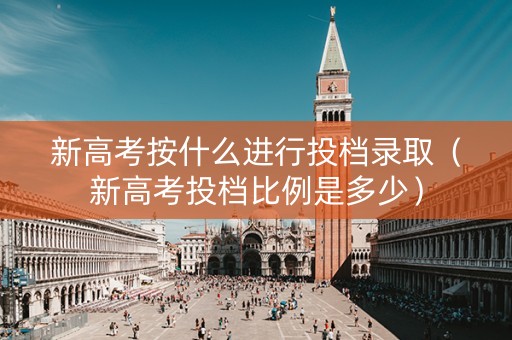 新高考按什么进行投档录取（新高考投档比例是多少）