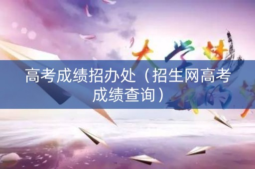 高考成绩招办处（招生网高考成绩查询）