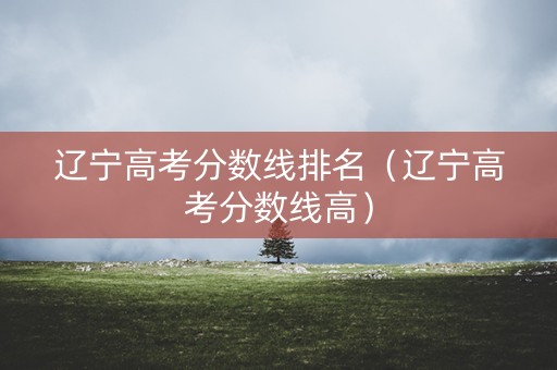 辽宁高考分数线排名（辽宁高考分数线高）