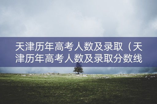 天津历年高考人数及录取（天津历年高考人数及录取分数线）